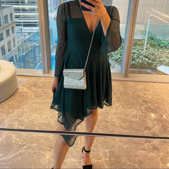 Topshop Dresses & Skirts - Stunning Topshop Turquoise Lace Dress - Size 10